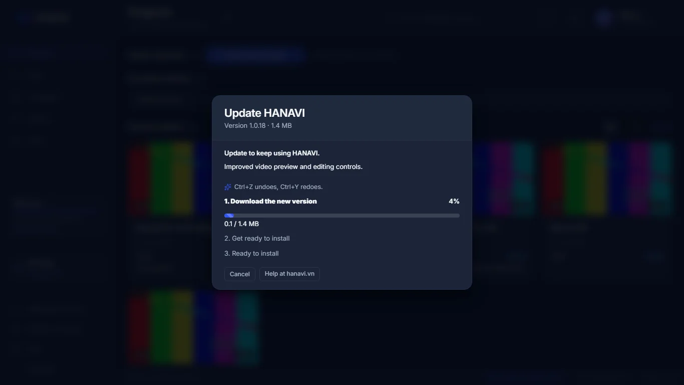 Downloading the new version